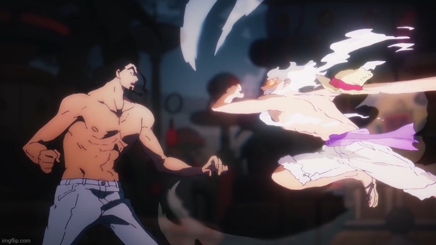 image tagged in gear 5 lucci punch | made w/ Imgflip meme maker