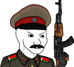 High Quality Alexander Lukashenko Wojak Blank Meme Template