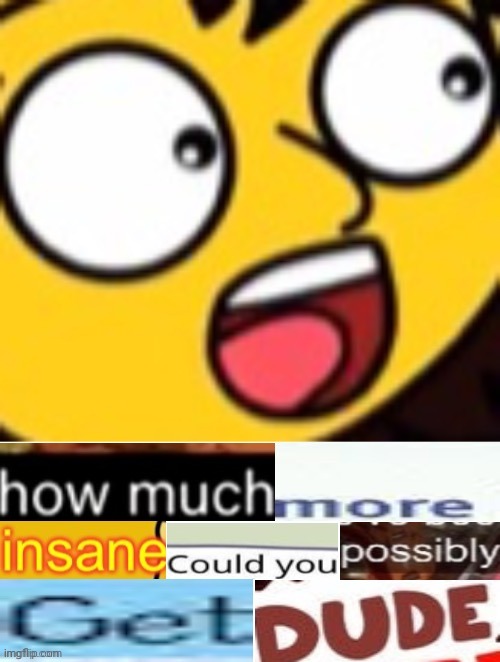 How Much More Insane | image tagged in how much more insane | made w/ Imgflip meme maker