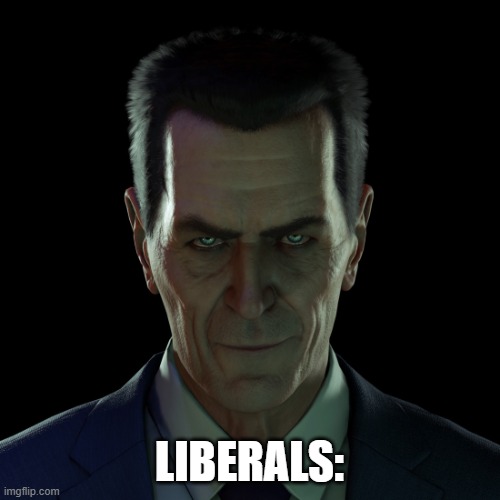 GMAN | LIBERALS: | image tagged in gman | made w/ Imgflip meme maker
