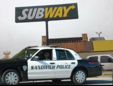 High Quality Sandwich police Blank Meme Template