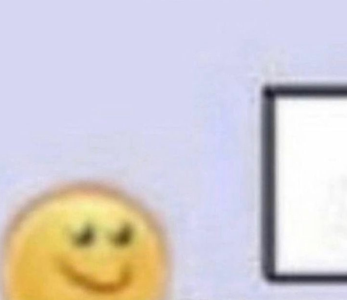 Emoji smiling at computer Blank Meme Template