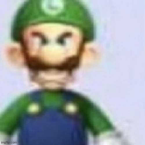 angry luigi | made w/ Imgflip meme maker
