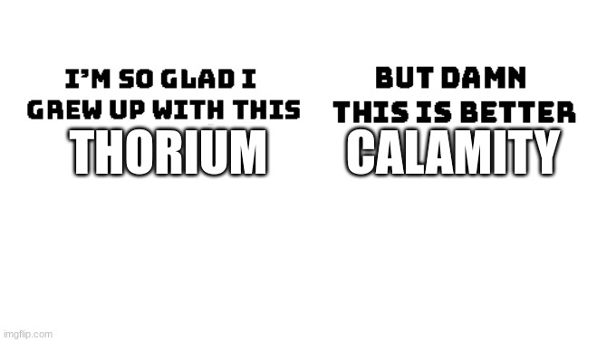 ANother true Terraria meme | CALAMITY; THORIUM | made w/ Imgflip meme maker