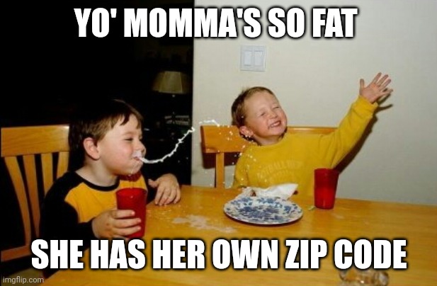 Yo Mamas So Fat Meme | YO' MOMMA'S SO FAT SHE HAS HER OWN ZIP CODE | image tagged in memes,yo mamas so fat | made w/ Imgflip meme maker