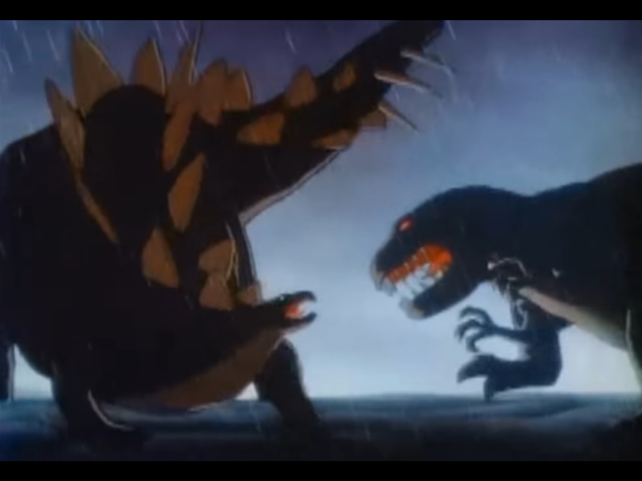 Stegosaurus vs T Rex Fantasia Blank Meme Template