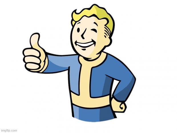 Yay | image tagged in fallout vault boy | made w/ Imgflip meme maker