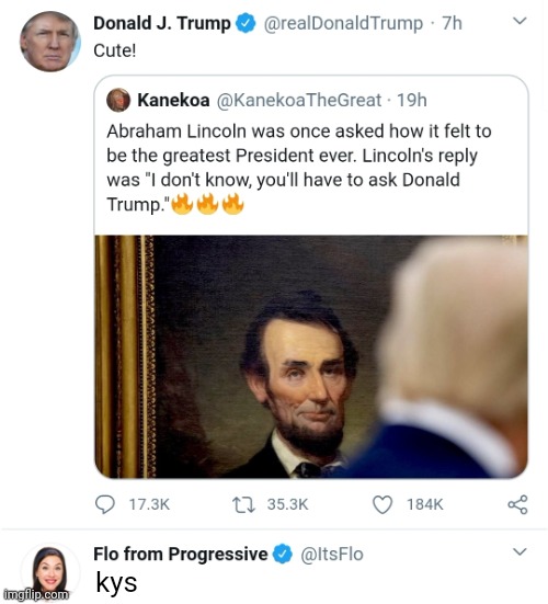 Trump So Great He Was Reelected | kys | image tagged in trump so great he was reelected | made w/ Imgflip meme maker