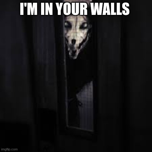 SHES IN OUR WALLS | I'M IN YOUR WALLS | image tagged in scp-1471 | made w/ Imgflip meme maker