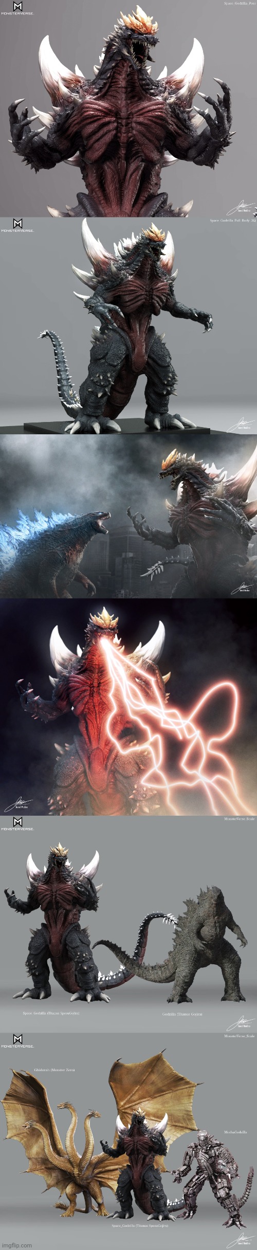 How would Spacegodzilla look like in the Monsterverse (Model by Jared Modina) | made w/ Imgflip meme maker