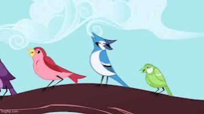 remember mordecai from regular show?, he appeared in my little pony | made w/ Imgflip meme maker