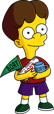 Simpsons Bort Transparent Background Meme Template