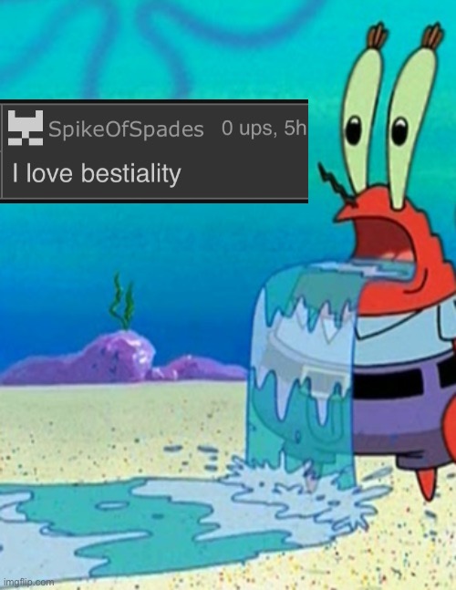 This is not edited | image tagged in mr krabs drool | made w/ Imgflip meme maker