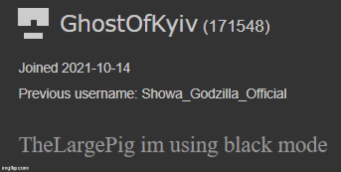 Black Mode | image tagged in black mode | made w/ Imgflip meme maker