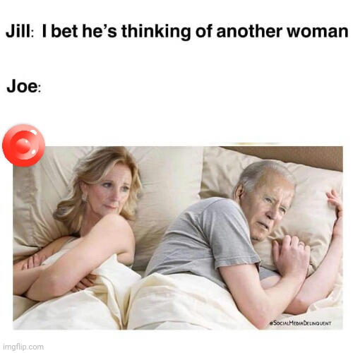 Bidens thinking about other women Blank Meme Template