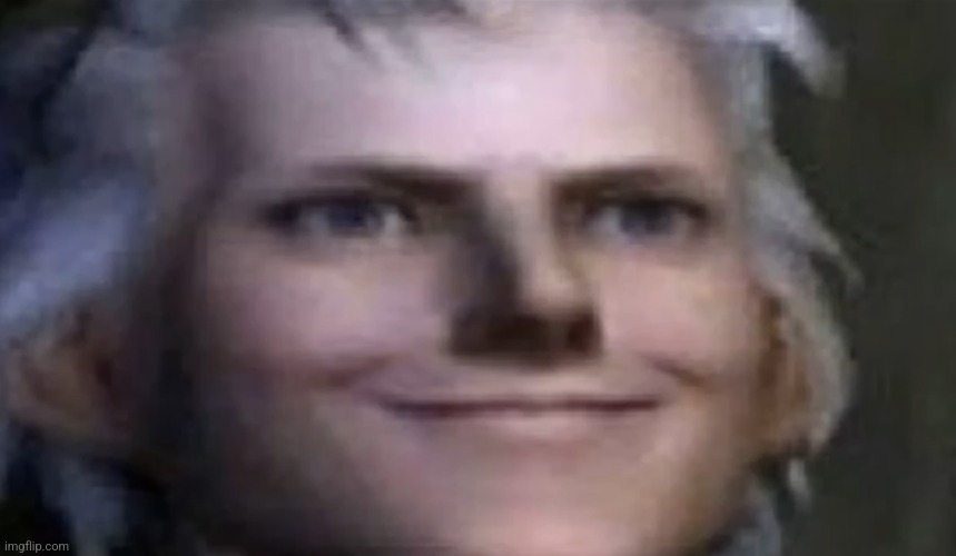 Smiling Vergil | image tagged in smiling vergil | made w/ Imgflip meme maker