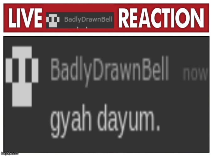 Live BDB reaction 2 Blank Meme Template