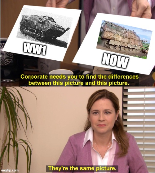 Turtle Tanks | WW1; NOW | image tagged in memes,they're the same picture,ww1,russo-ukrainian war,russia,ukraine | made w/ Imgflip meme maker