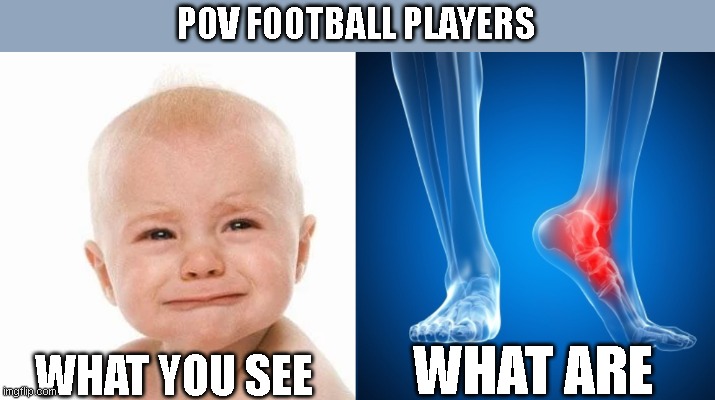 "simulate" | POV FOOTBALL PLAYERS; WHAT ARE; WHAT YOU SEE | image tagged in sport | made w/ Imgflip meme maker