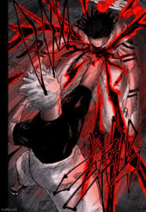 epic art of gojo black flash chapter 232 spoiler | made w/ Imgflip meme maker