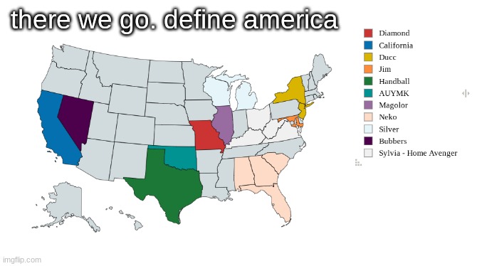 there we go. define america | made w/ Imgflip meme maker