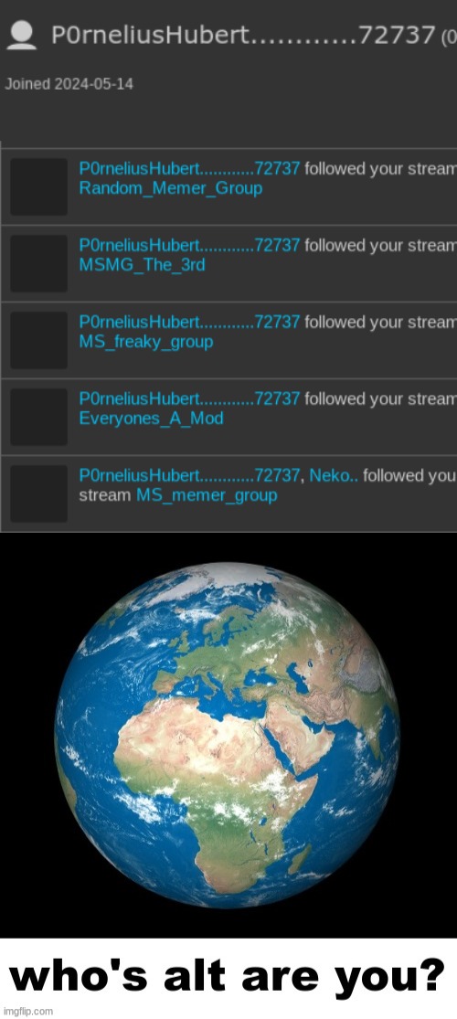 helm gnaw not the p0rnhub account | image tagged in who's alt are you | made w/ Imgflip meme maker