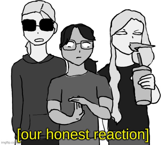 our honest reaction | image tagged in our honest reaction | made w/ Imgflip meme maker