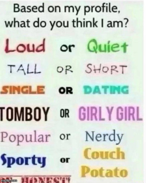 huh | image tagged in based on my profile what do you think i am | made w/ Imgflip meme maker