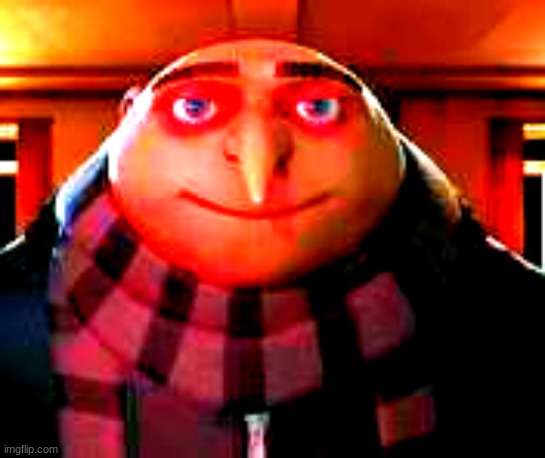 New template | image tagged in gru staring red | made w/ Imgflip meme maker