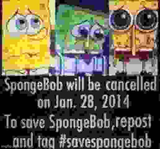 ????? | image tagged in spongebob,cancelled,sad,crying | made w/ Imgflip meme maker
