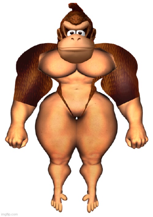 Donkey Kong thicc thighs transparent | image tagged in donkey kong thicc thighs transparent | made w/ Imgflip meme maker