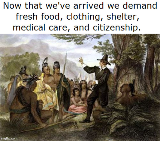 Would seem strange back then too. | image tagged in immigration | made w/ Imgflip meme maker