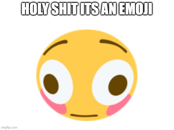 HOLY SHIT ITS AN EMOJI | made w/ Imgflip meme maker