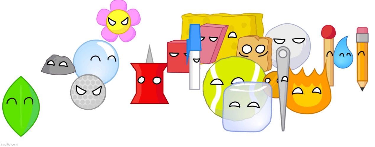 Bfdi but its countryballs | image tagged in bfdi,countryballs,polandball | made w/ Imgflip meme maker