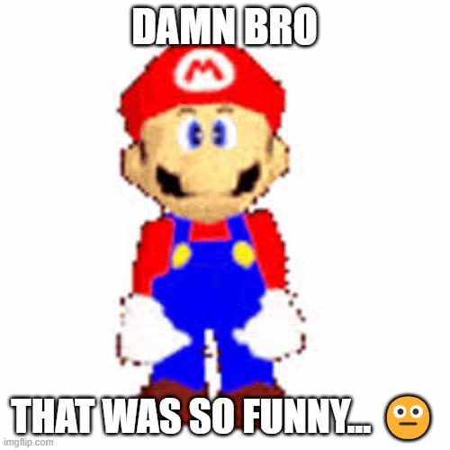 DAMN BRO THAT WAS SO FUNNY... ? | made w/ Imgflip meme maker