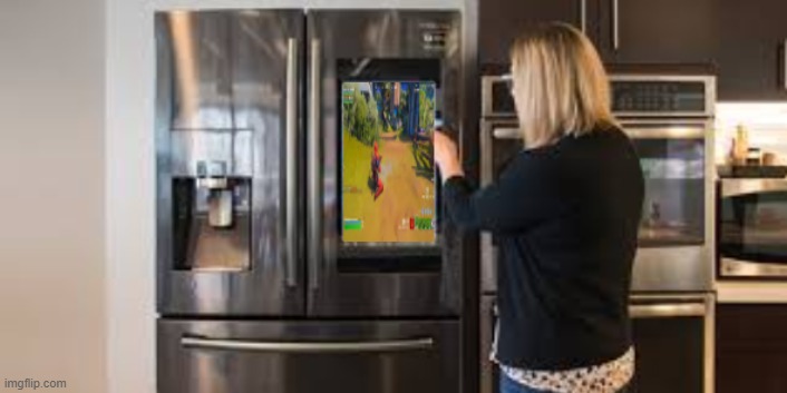 what i think when people say i play on a samsung touchscreen fridge | image tagged in fridge,samsung | made w/ Imgflip meme maker