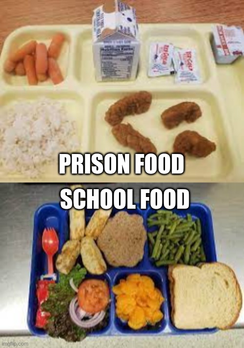 SCHOOL FOOD PRISON FOOD | made w/ Imgflip meme maker