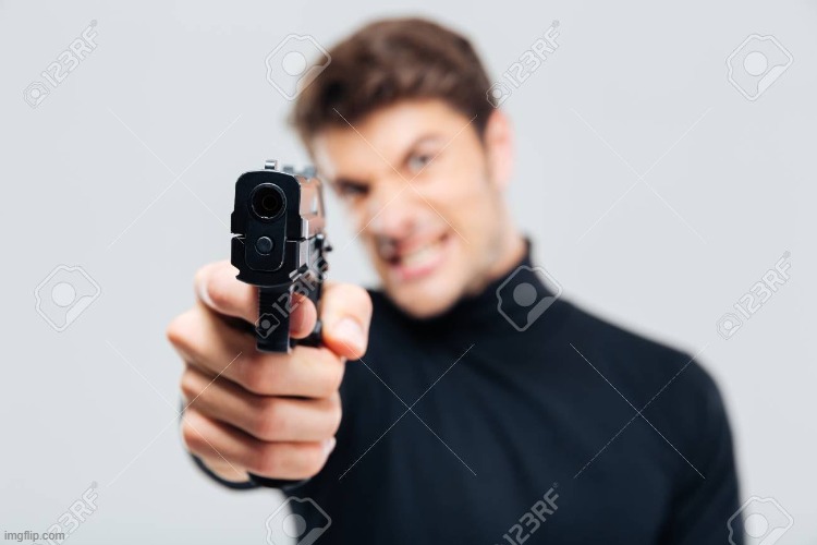 stock image matpat | image tagged in matpat holds a gun | made w/ Imgflip meme maker