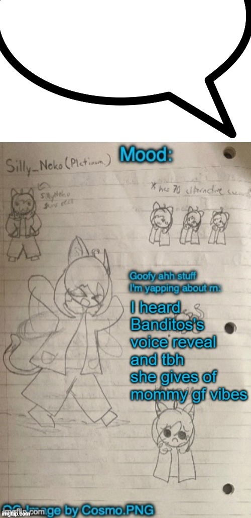 another silly neko speech bubble | image tagged in another silly neko speech bubble | made w/ Imgflip meme maker