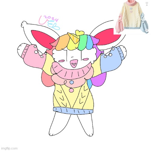 Uni x Pastel sweater | image tagged in drawing | made w/ Imgflip meme maker