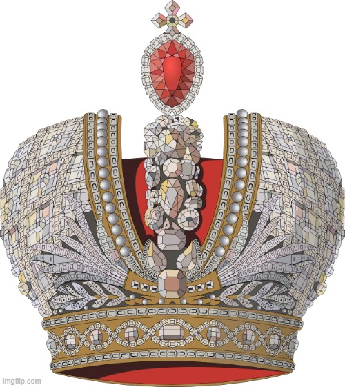 Russian Imperial crown | image tagged in russian imperial crown | made w/ Imgflip meme maker