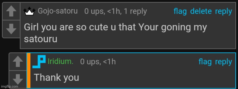 Cringe asf pickup line but still got thank you :sob: | made w/ Imgflip meme maker