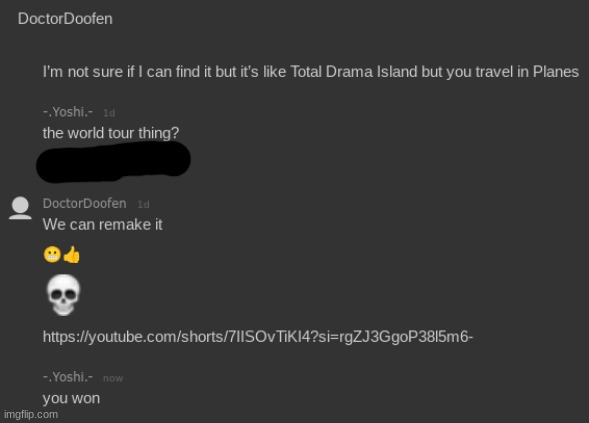 told him | made w/ Imgflip meme maker