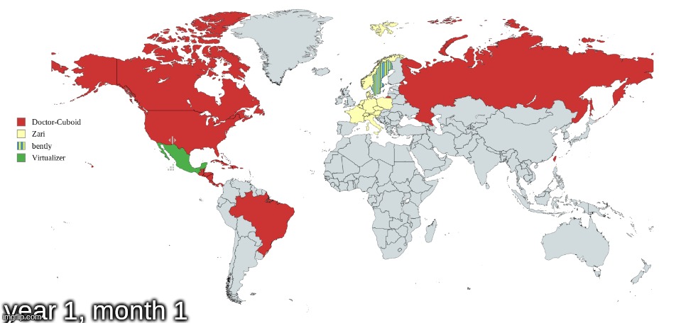 year 1, month 1 | made w/ Imgflip meme maker