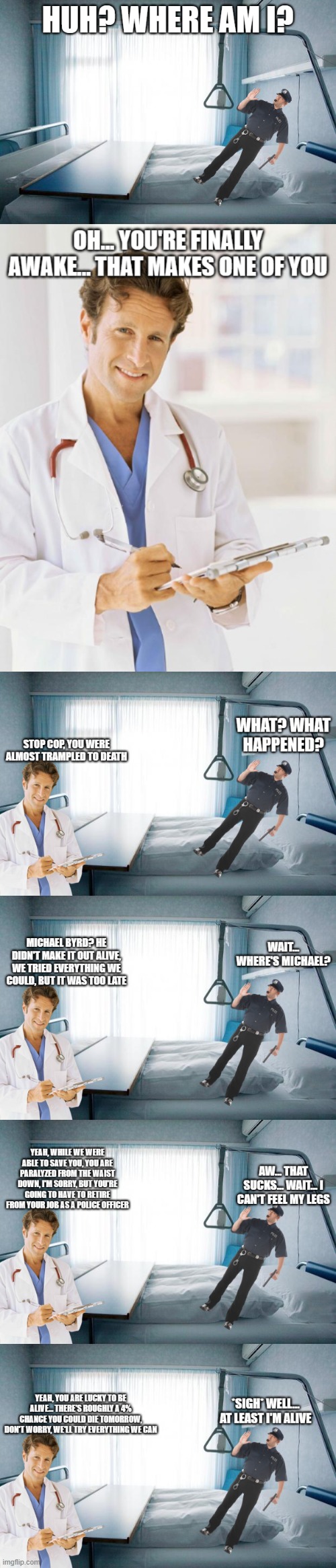 Stop Cop is in the Hospital | made w/ Imgflip meme maker