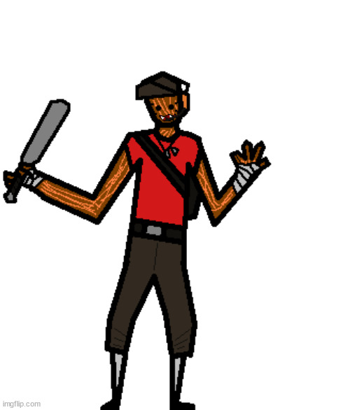 drew spdr cosplaying as the TF2 scout | made w/ Imgflip meme maker