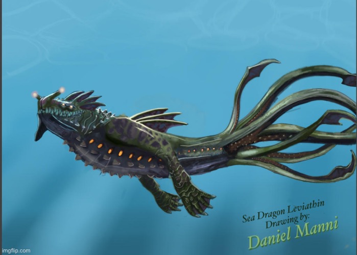 Sea dragon leviathan | image tagged in subnautica,sea dragon leviathan | made w/ Imgflip meme maker