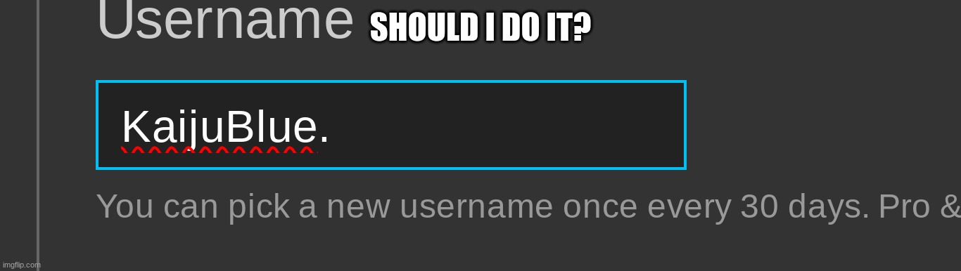 SHOULD I DO IT? | made w/ Imgflip meme maker