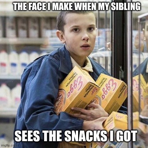Mood | THE FACE I MAKE WHEN MY SIBLING; SEES THE SNACKS I GOT | image tagged in mood,yes,good | made w/ Imgflip meme maker
