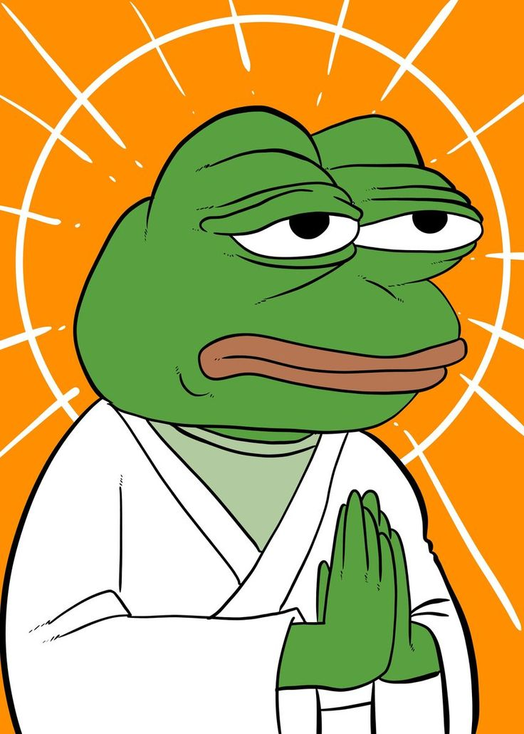 High Quality Pepe Buddha Blank Meme Template